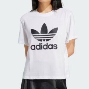 Adidas Women Adicolor Trefoil Boxy Tee